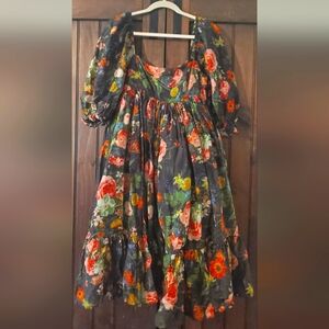 Selkie Fete des Fleurs Puff Dress Size L